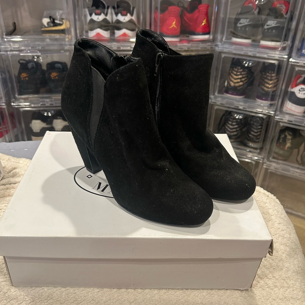 Steve Madden Black Ankle Booties